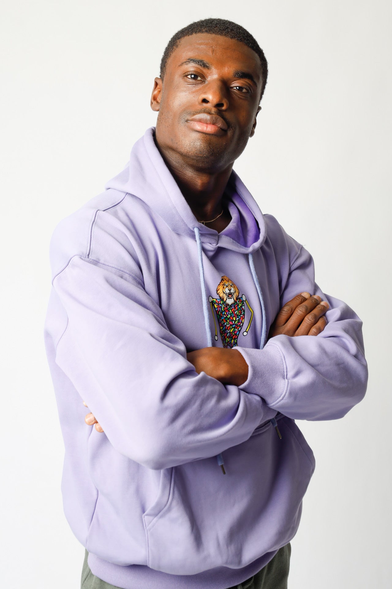 Alex Poncelet Purple  Hoodie - Lion Head