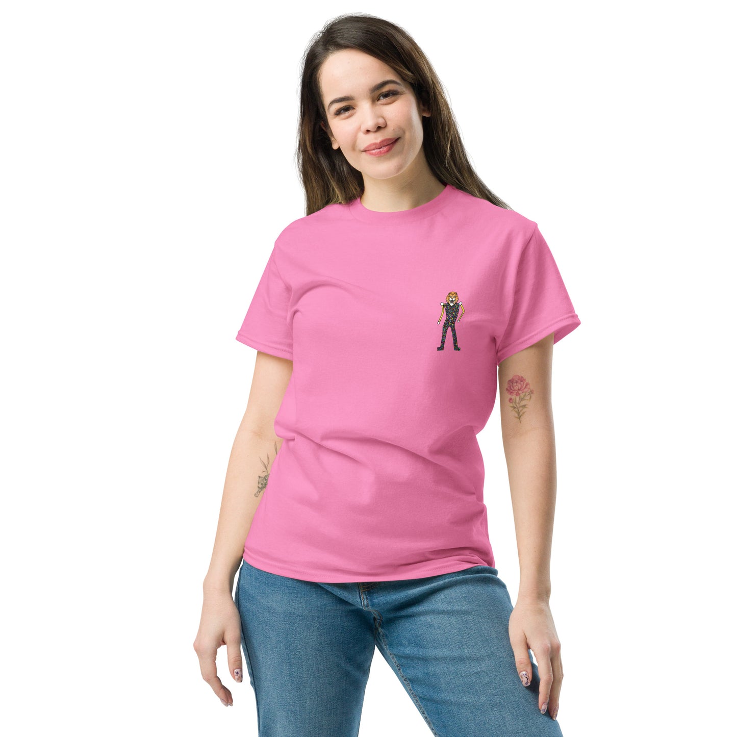 Alex Poncelet - Pink - Lion Head - T-shirt