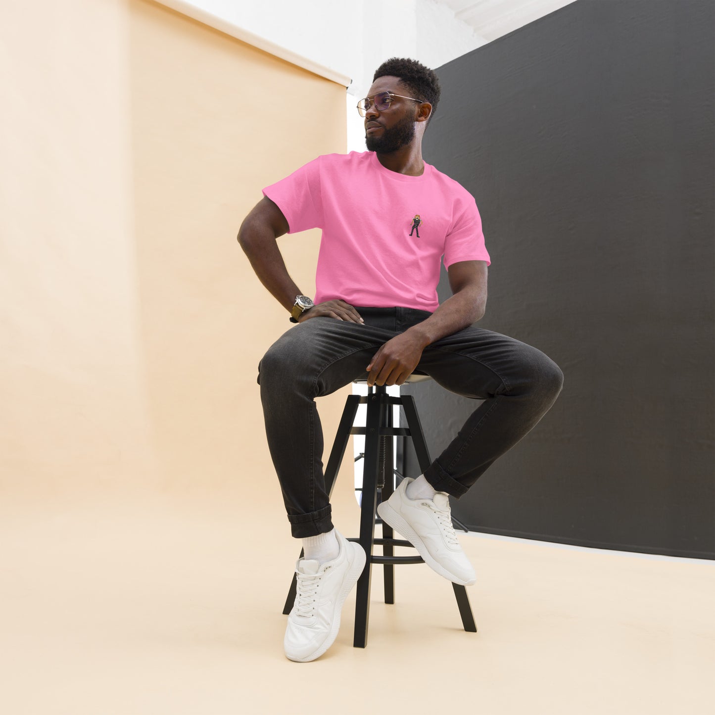 Alex Poncelet - Pink - Lion Head - T-shirt