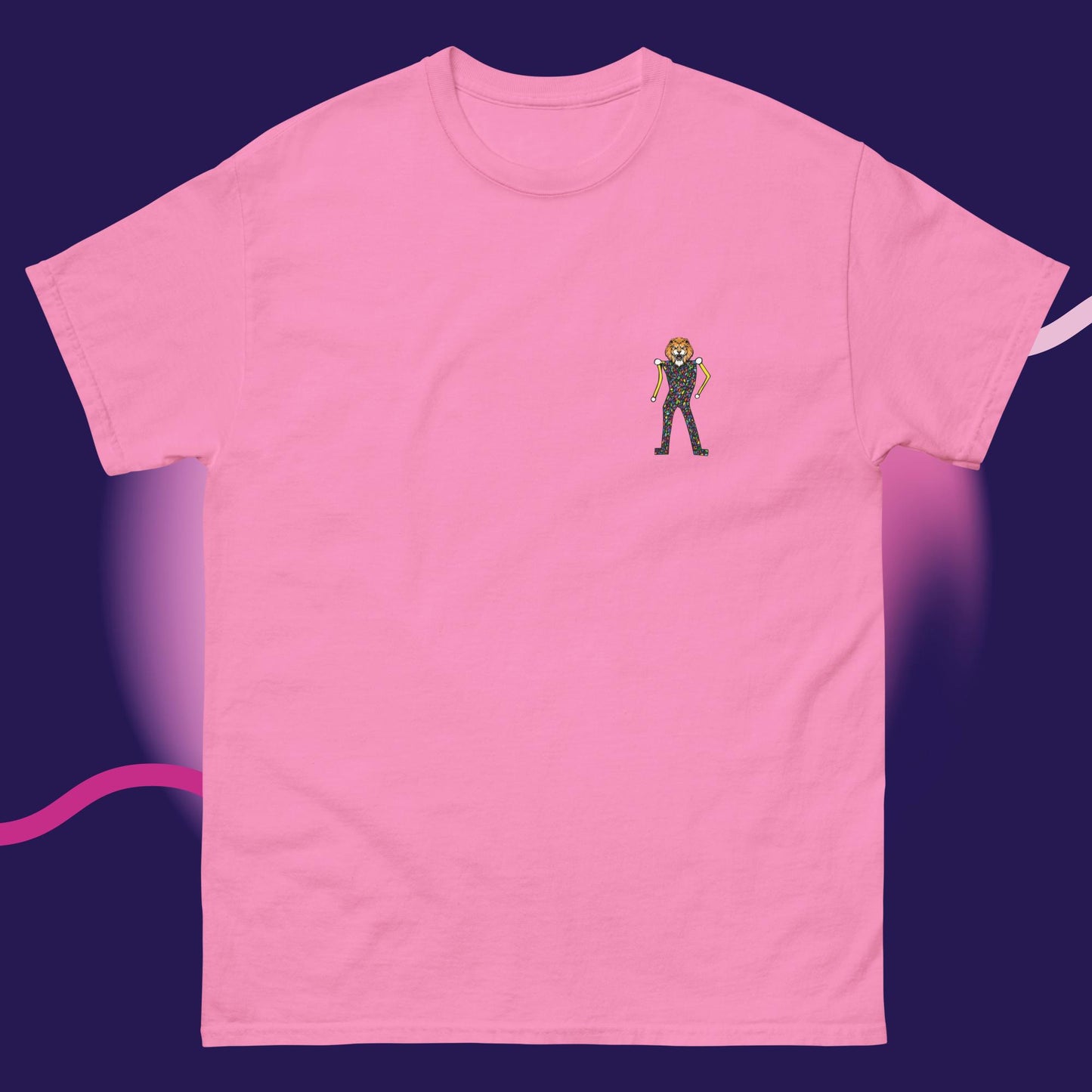 Alex Poncelet - Pink - Lion Head - T-shirt