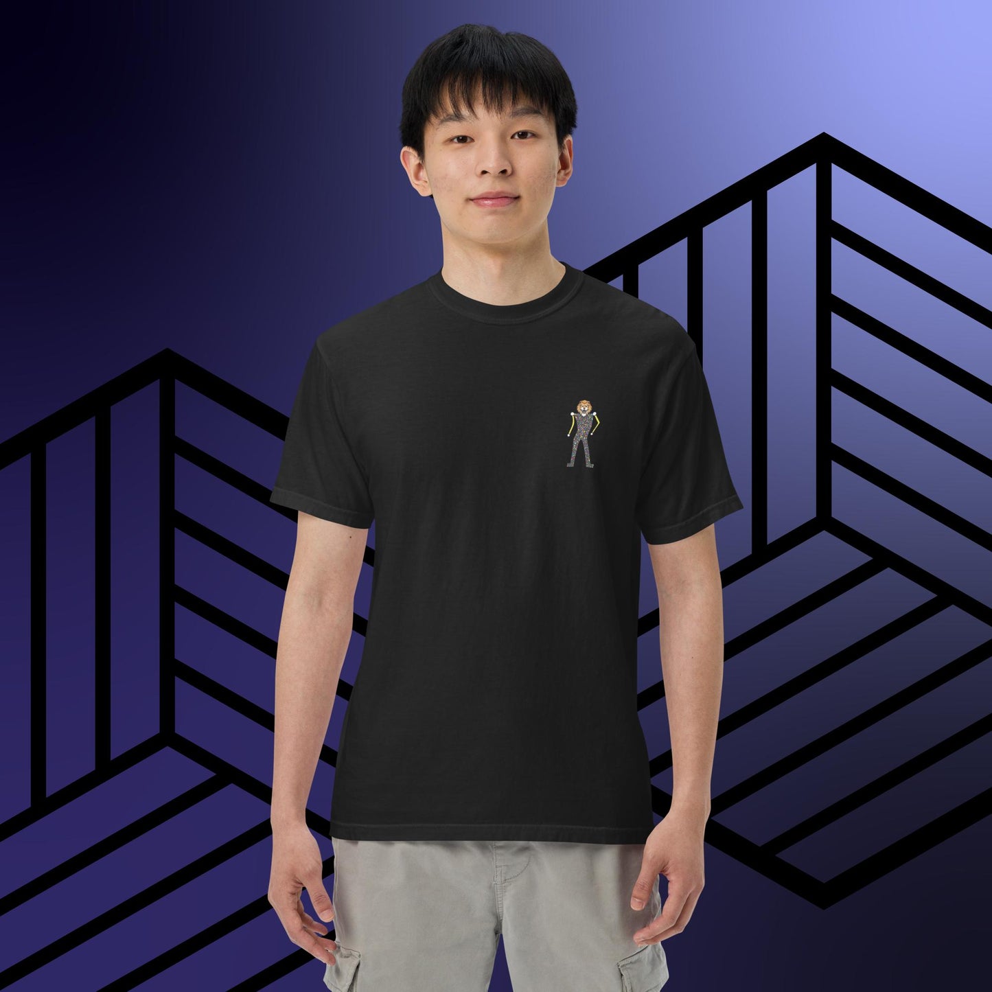 Alex Poncelet -  Black - Lion -Tshirt