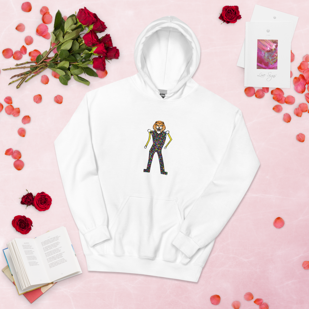 Alex Poncelet Hoodie White - Lion Head