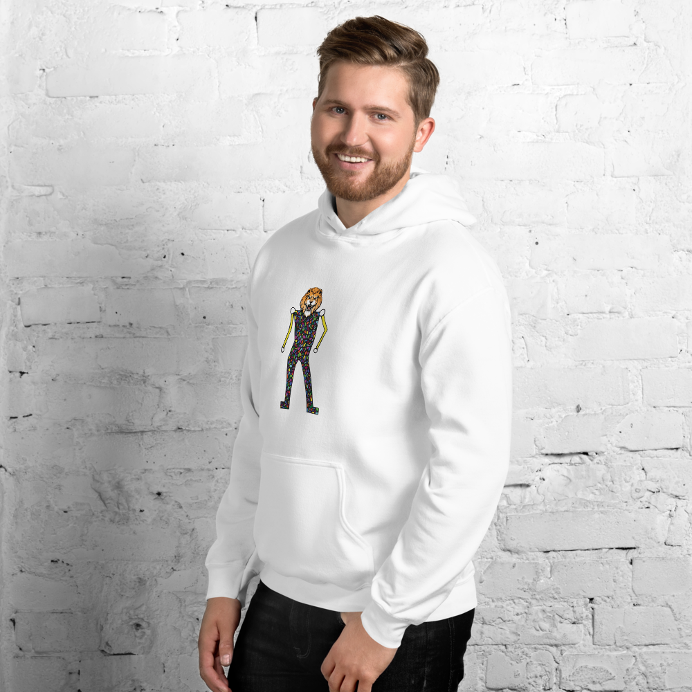 Alex Poncelet Hoodie White - Lion Head