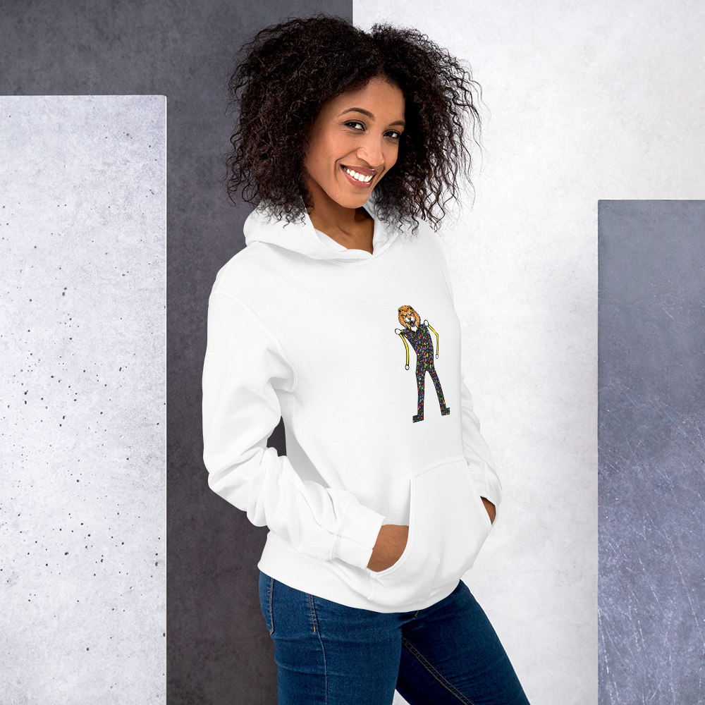 Alex Poncelet Hoodie White - Lion Head